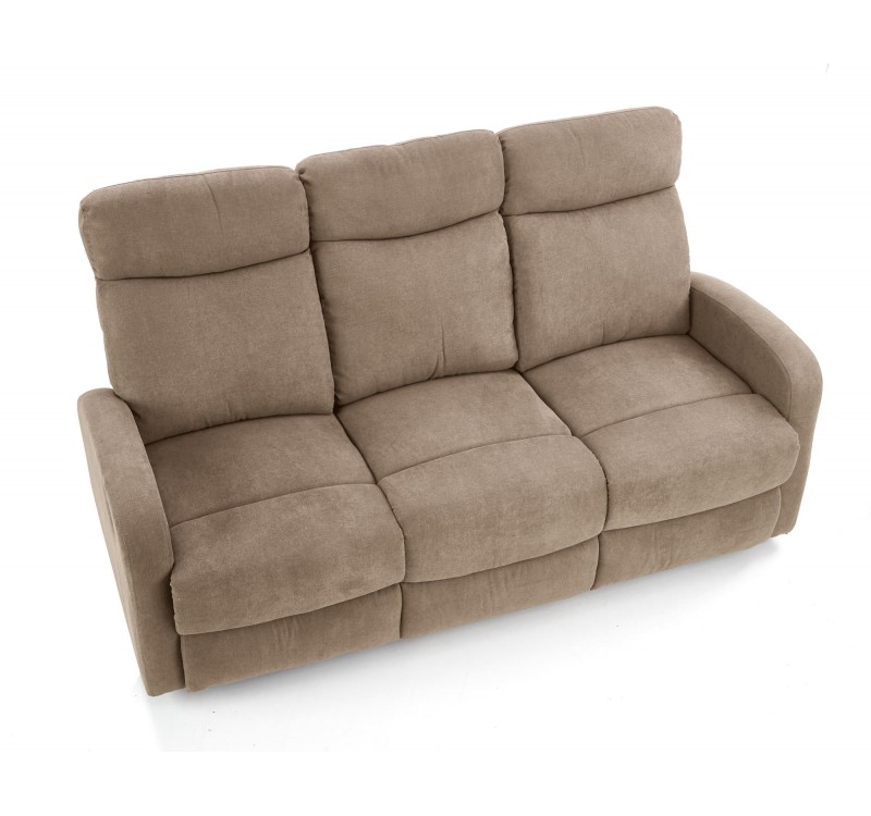 OSLO 3S sofa with recliner function color: beige DIOMMI V-CH-OSLO_3S-SOFA-BEŻOWY