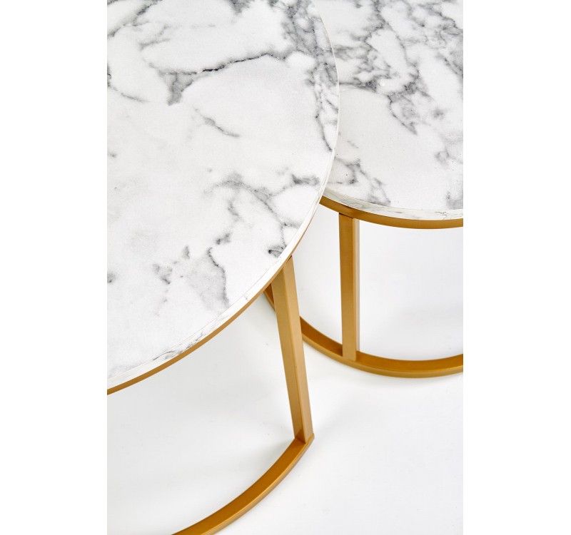 PAOLA set of 2 c. tables DIOMMI V-CH-PAOLA-LAW-ZŁOTY