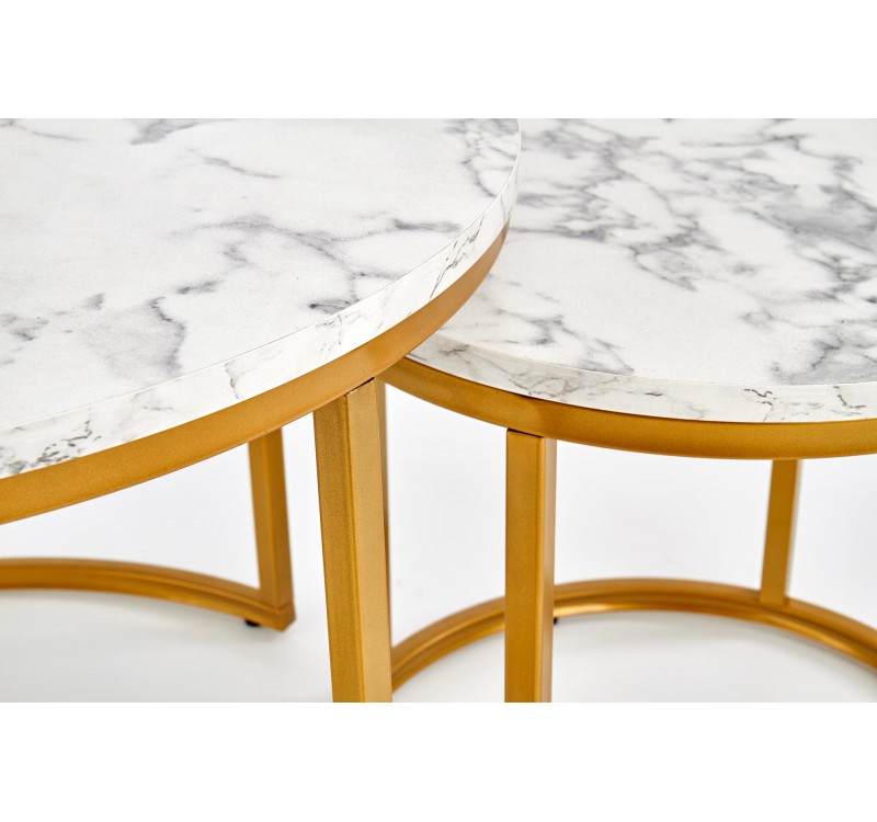 PAOLA set of 2 c. tables DIOMMI V-CH-PAOLA-LAW-ZŁOTY