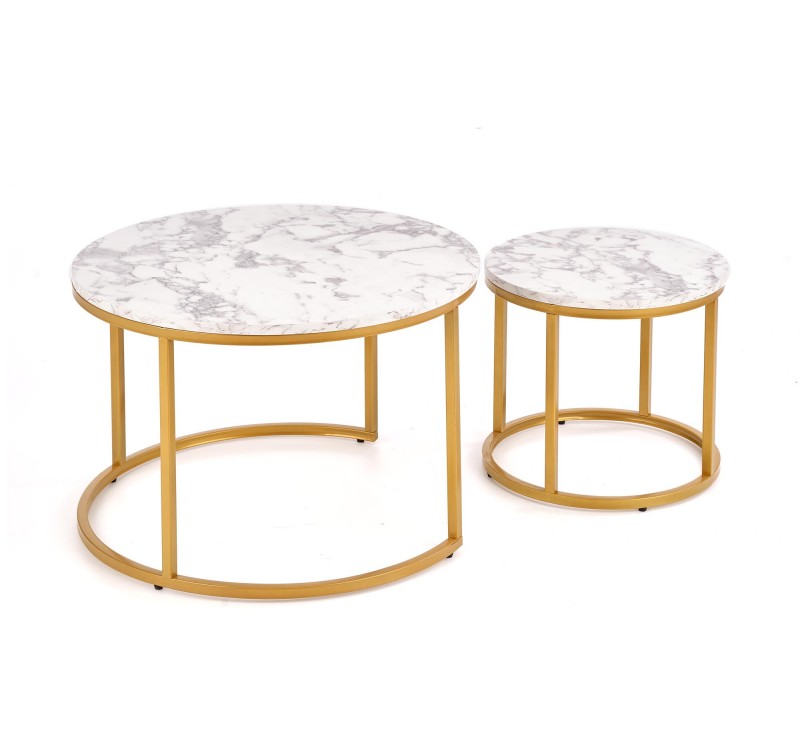PAOLA set of 2 c. tables DIOMMI V-CH-PAOLA-LAW-ZŁOTY