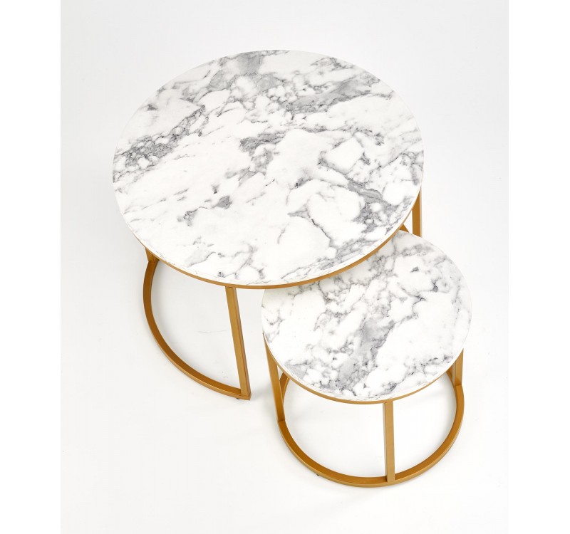 PAOLA set of 2 c. tables DIOMMI V-CH-PAOLA-LAW-ZŁOTY