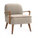 PASTORE leisure armchair  light beige / light walnut DIOMMI V-CH-PASTORE-FOT