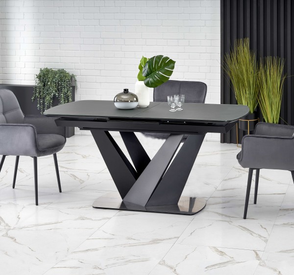 PATRIZIO table dark grey, leg black DIOMMI V-CH-PATRIZIO-ST