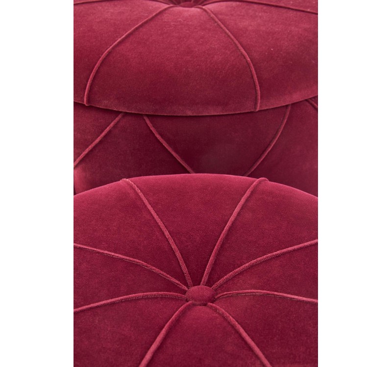 POLLY set of two stools, color: dark red DIOMMI V-CH-POLLY-PUFA-BORDOWY