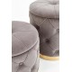POLLY set of two stools, color: grey DIOMMI V-CH-POLLY-PUFA-POPIEL