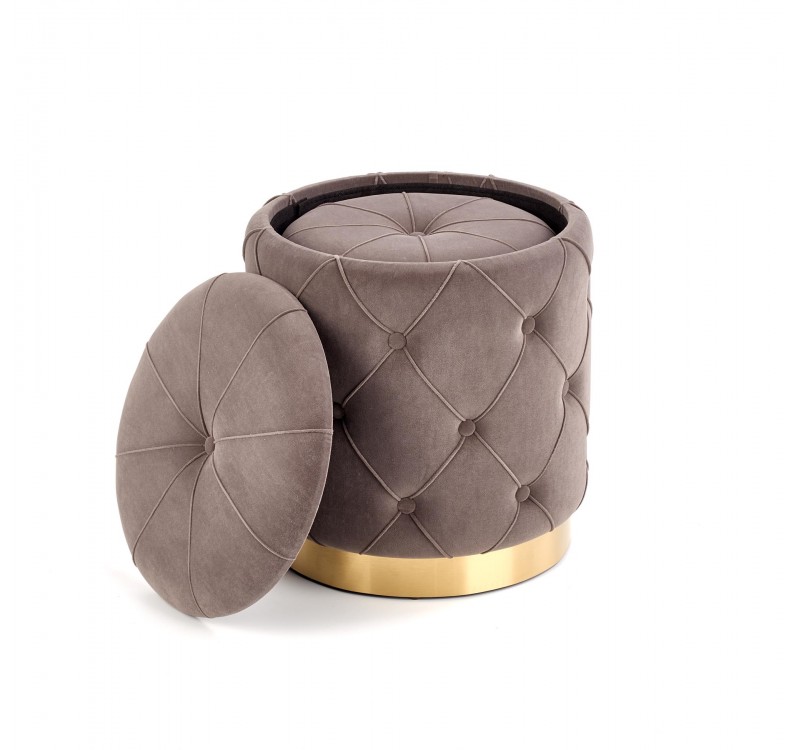 POLLY set of two stools, color: grey DIOMMI V-CH-POLLY-PUFA-POPIEL