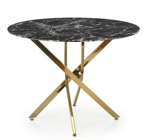 RAYMOND 2 table, color: top - black marble, legs - gold DIOMMI V-CH-RAYMOND_2-ST-CZARNY_ZŁOTY