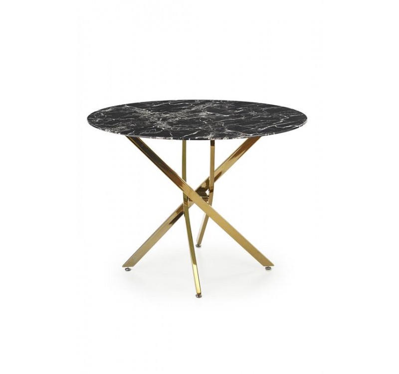 RAYMOND 2 table, color: top - black marble, legs - gold DIOMMI V-CH-RAYMOND_2-ST-CZARNY_ZŁOTY