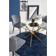 RAYMOND table, color: glass - transparent, legs - gold DIOMMI V-CH-RAYMOND-ST-ZŁOTY
