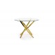 RAYMOND table, color: glass - transparent, legs - gold DIOMMI V-CH-RAYMOND-ST-ZŁOTY