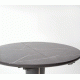 RICARDO extension table, color: top - grey marble, legs - dark grey DIOMMI V-CH-RICARDO-ST