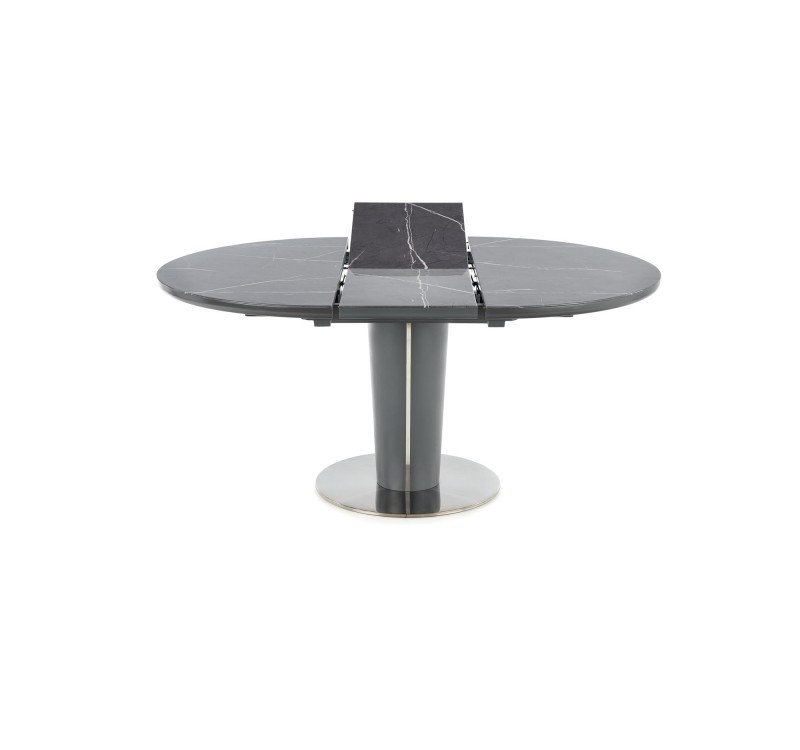RICARDO extension table, color: top - grey marble, legs - dark grey DIOMMI V-CH-RICARDO-ST
