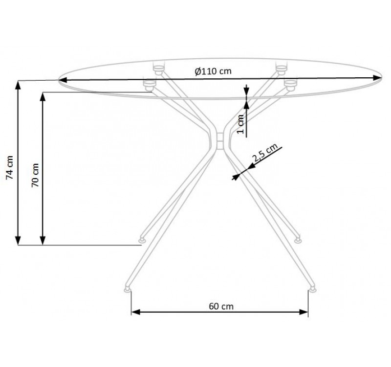 RONDO table DIOMMI V-CH-RONDO-ST