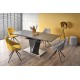 SALVADOR extension table, color: top - dark grey, legs - dark grey DIOMMI V-CH-SALVADOR-ST
