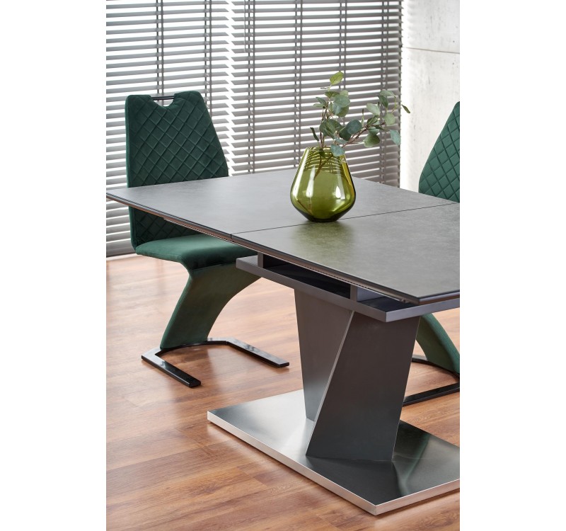 SALVADOR extension table, color: top - dark grey, legs - dark grey DIOMMI V-CH-SALVADOR-ST