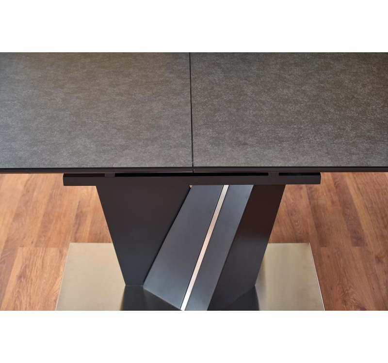 SALVADOR extension table, color: top - dark grey, legs - dark grey DIOMMI V-CH-SALVADOR-ST