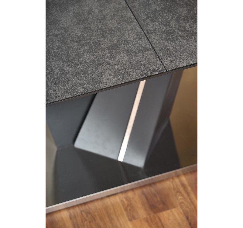 SALVADOR extension table, color: top - dark grey, legs - dark grey DIOMMI V-CH-SALVADOR-ST