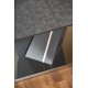 SALVADOR extension table, color: top - dark grey, legs - dark grey DIOMMI V-CH-SALVADOR-ST