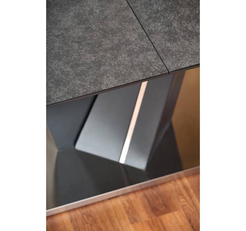 SALVADOR extension table, color: top - dark grey, legs - dark grey DIOMMI V-CH-SALVADOR-ST