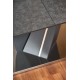 SALVADOR extension table, color: top - dark grey, legs - dark grey DIOMMI V-CH-SALVADOR-ST