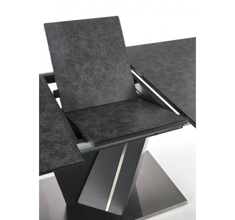 SALVADOR extension table, color: top - dark grey, legs - dark grey DIOMMI V-CH-SALVADOR-ST