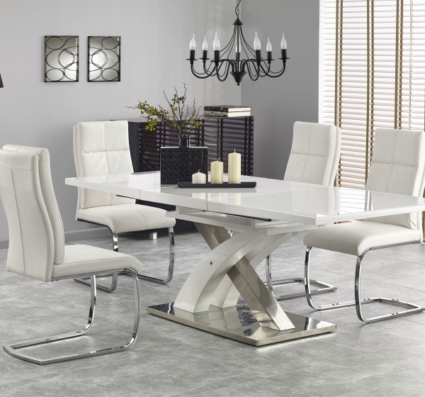 SANDOR 2 table, color: extra white DIOMMI V-CH-SANDOR_2-ST-BIAŁY
