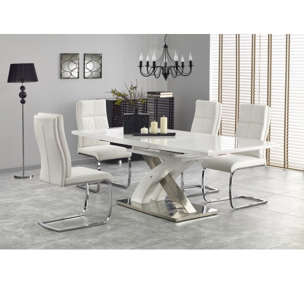 SANDOR 2 table, color: extra white DIOMMI V-CH-SANDOR_2-ST-BIAŁY