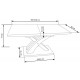 SANDOR extension table color: golden oak DIOMMI V-CH-SANDOR-ST-DĄB_ZŁOTY