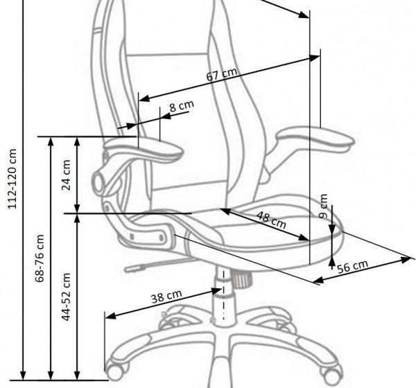 SATURN chair color: grey DIOMMI V-CH-SATURN-FOT-POPIEL