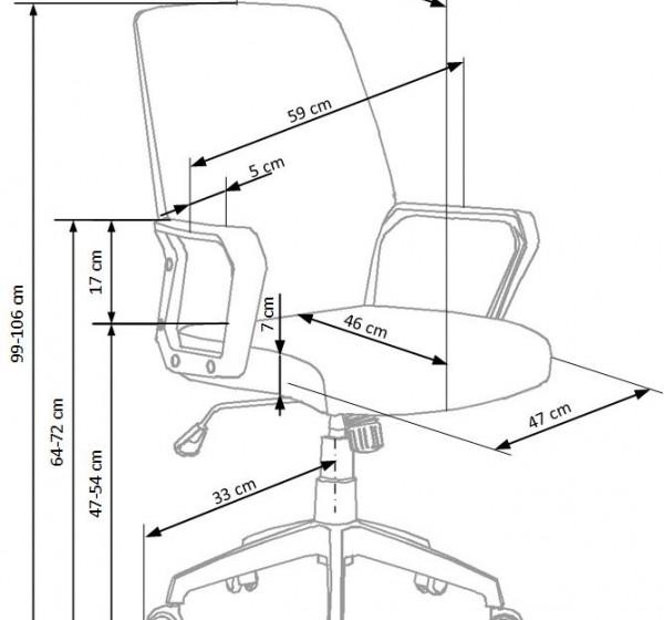 SPIN 2 office chair DIOMMI V-CH-SPIN_2-FOT