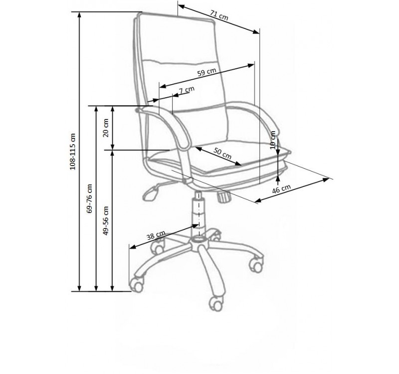 STANLEY chair color: black DIOMMI V-CH-STANLEY-FOT