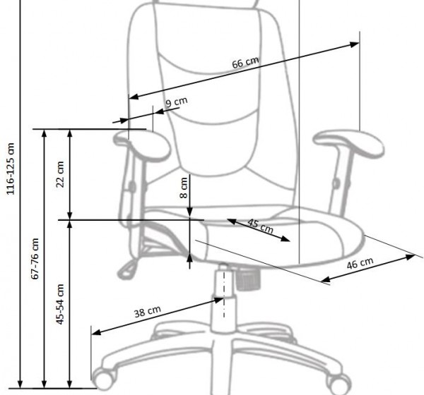STILO chair color: black DIOMMI V-CH-STILO-FOT-CZARNY