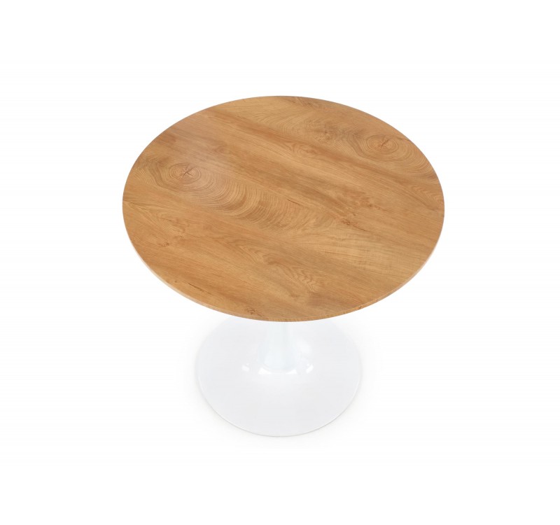 STING table, color: top - golden oak, legs - white DIOMMI V-CH-STING-ST
