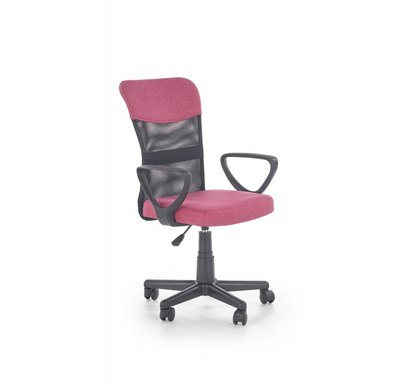 TIMMY o.chair, color: pink / black DIOMMI V-CH-TIMMY-FOT-RÓŻOWY