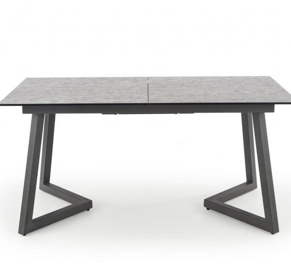 TIZIANO extension table, color: top - light grey / dark grey, legs - dark grey DIOMMI V-CH-TIZIANO-ST