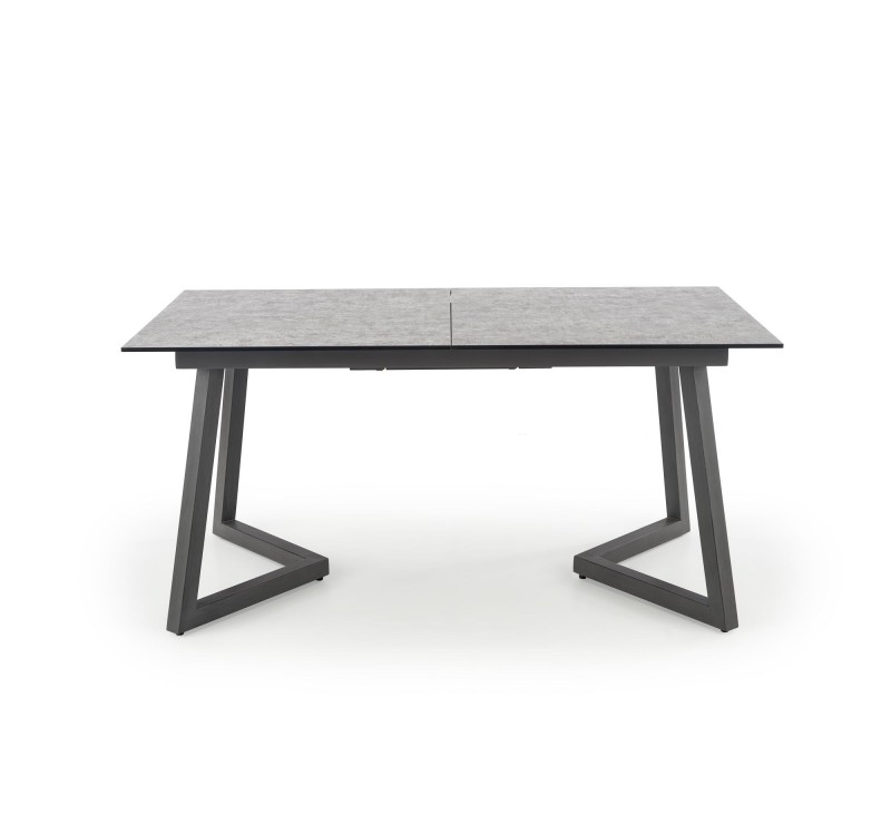 TIZIANO extension table, color: top - light grey / dark grey, legs - dark grey DIOMMI V-CH-TIZIANO-ST