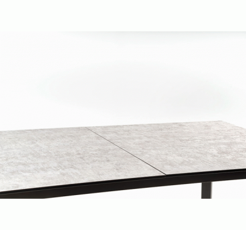 TIZIANO extension table, color: top - light grey / dark grey, legs - dark grey DIOMMI V-CH-TIZIANO-ST
