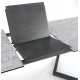TIZIANO extension table, color: top - light grey / dark grey, legs - dark grey DIOMMI V-CH-TIZIANO-ST