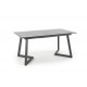 TIZIANO extension table, color: top - light grey / dark grey, legs - dark grey DIOMMI V-CH-TIZIANO-ST