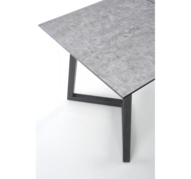 TIZIANO extension table, color: top - light grey / dark grey, legs - dark grey DIOMMI V-CH-TIZIANO-ST