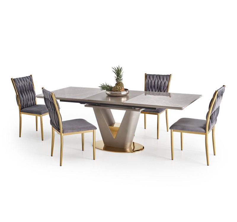 VALENTINO table light grey/gold DIOMMI V-CH-VALENTINO-ST