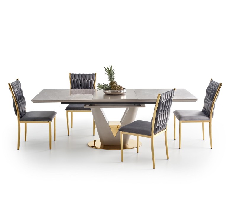 VALENTINO table light grey/gold DIOMMI V-CH-VALENTINO-ST