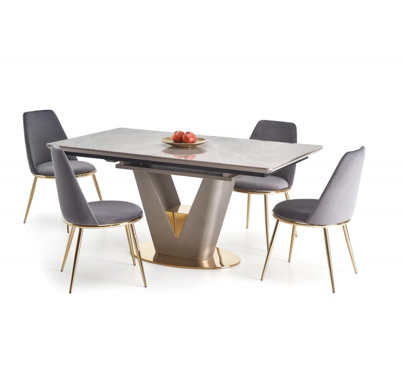 VALENTINO table light grey/gold DIOMMI V-CH-VALENTINO-ST