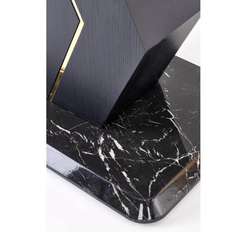 VINCENZO table white marble, leg black/gold DIOMMI V-CH-VINCENZO-ST