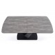 VINSTON extension table, color: top - dark grey / black, legs - black DIOMMI V-CH-VINSTON-ST