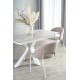 VIVALDI extension table white marble, leg white DIOMMI V-CH-VIVALDI-ST