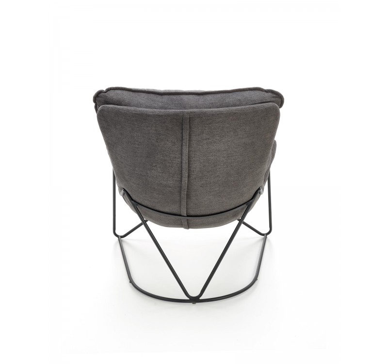 VOLKER leisure armchair dark grey/ black DIOMMI V-CH-VOLKER-FOT