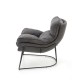 VOLKER leisure armchair dark grey/ black DIOMMI V-CH-VOLKER-FOT