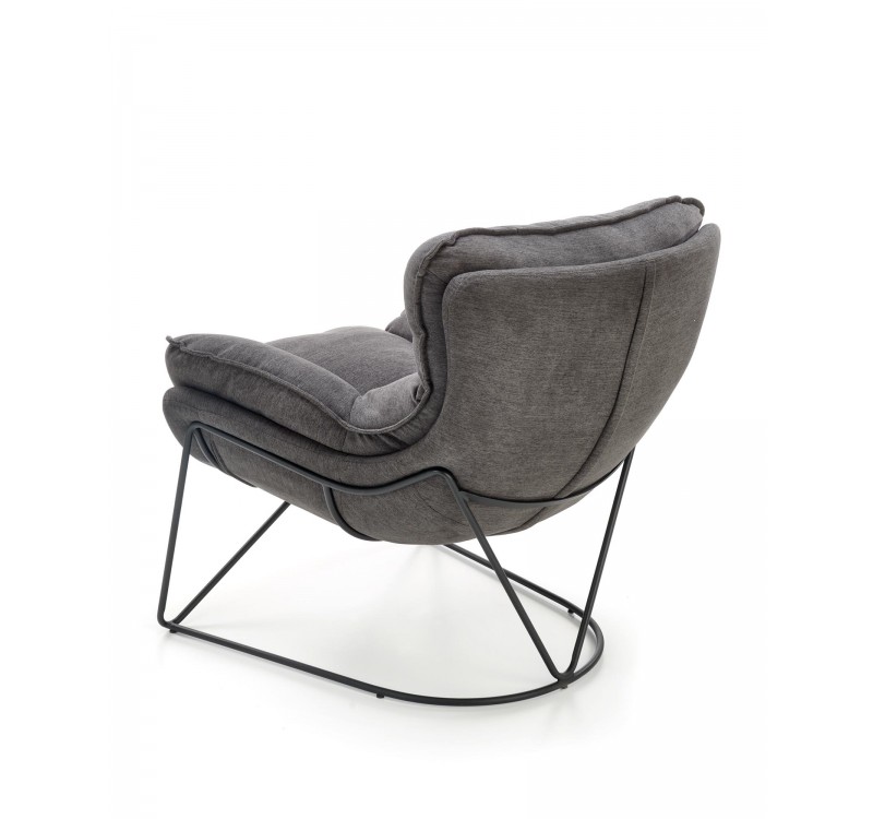 VOLKER leisure armchair dark grey/ black DIOMMI V-CH-VOLKER-FOT