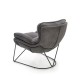 VOLKER leisure armchair dark grey/ black DIOMMI V-CH-VOLKER-FOT